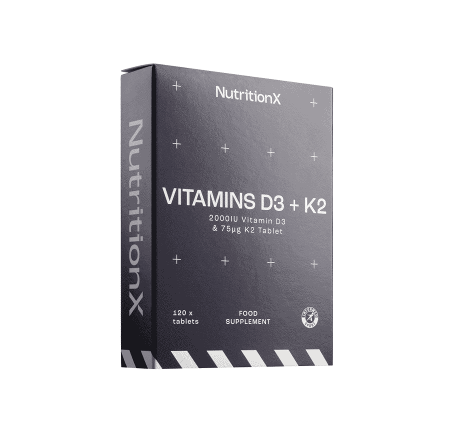Vitamins D3 + K2 (120 Tablets)
