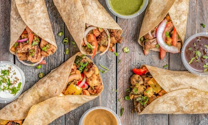 Christmas Leftovers Turkey Caesar Wrap