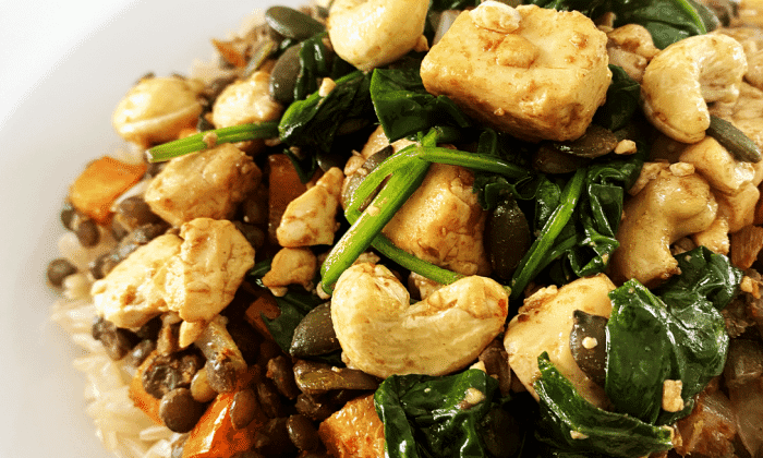 Iron-Rich Vegan Whole Grain Bowl
