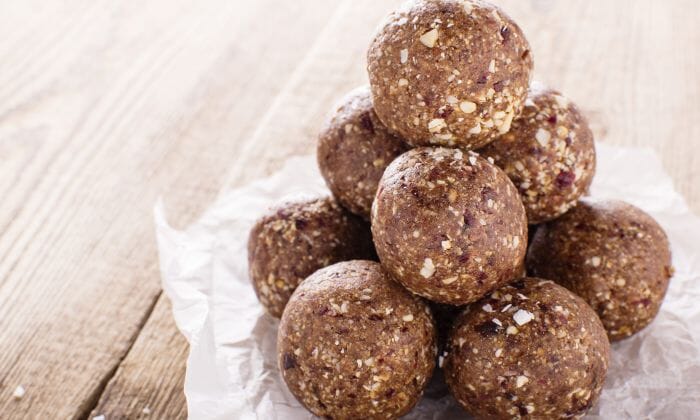 Double Chocolate and Cranberry Energy Balls
