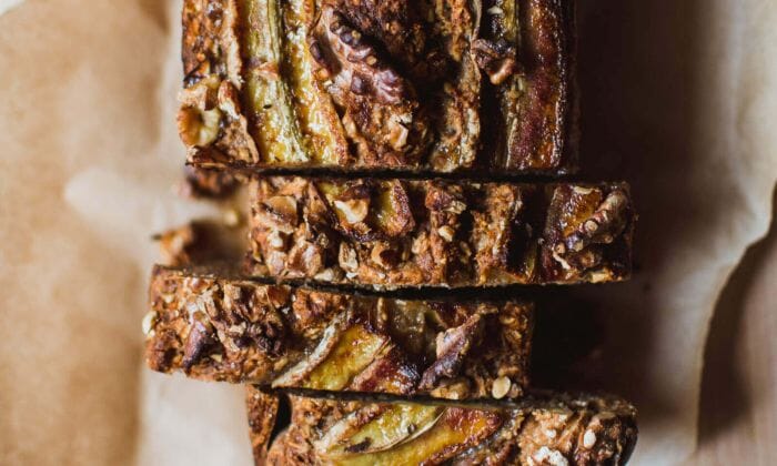 High Protein Banana & Blueberry Oat Bread