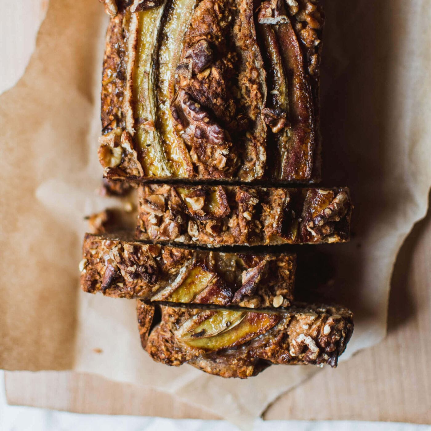 High Protein Banana & Blueberry Oat Bread
