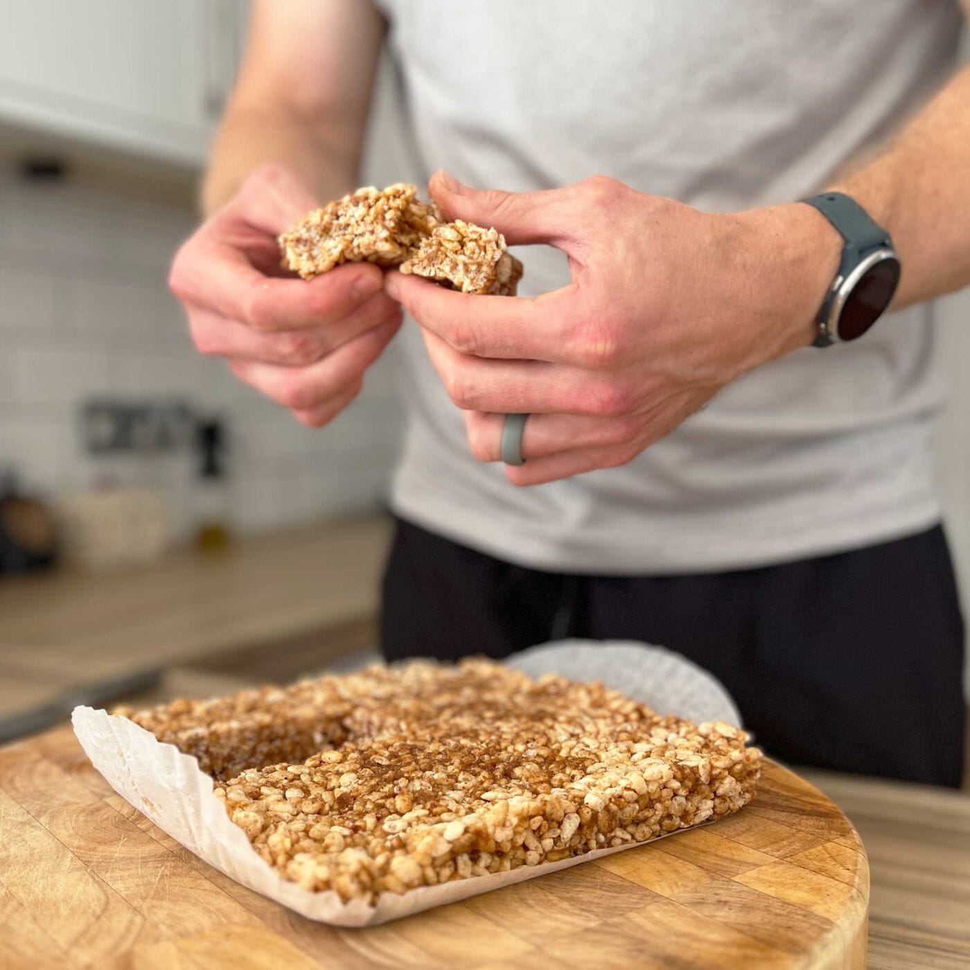 4-Ingredient Rice Krispies Power Bar