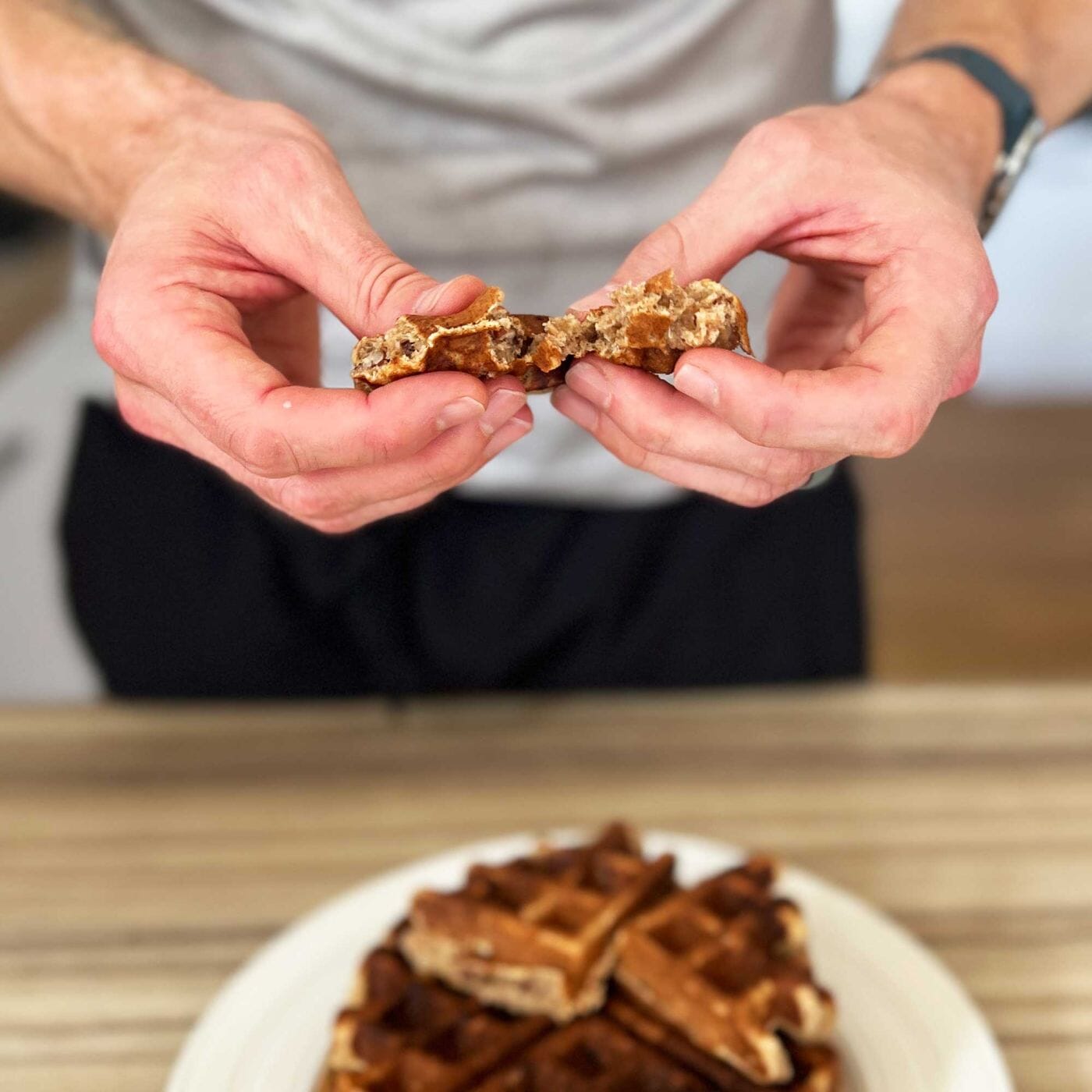 Wholemeal Protein Waffles