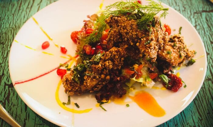 Chicken Thighs With Oats and Grain Mustard