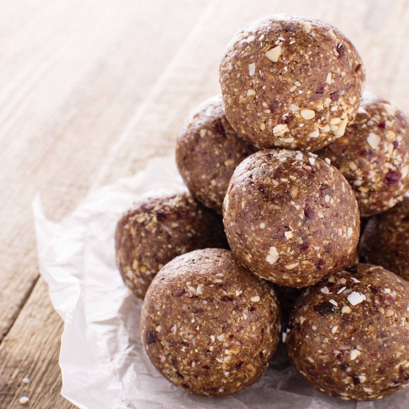 Double Chocolate and Cranberry Energy Balls