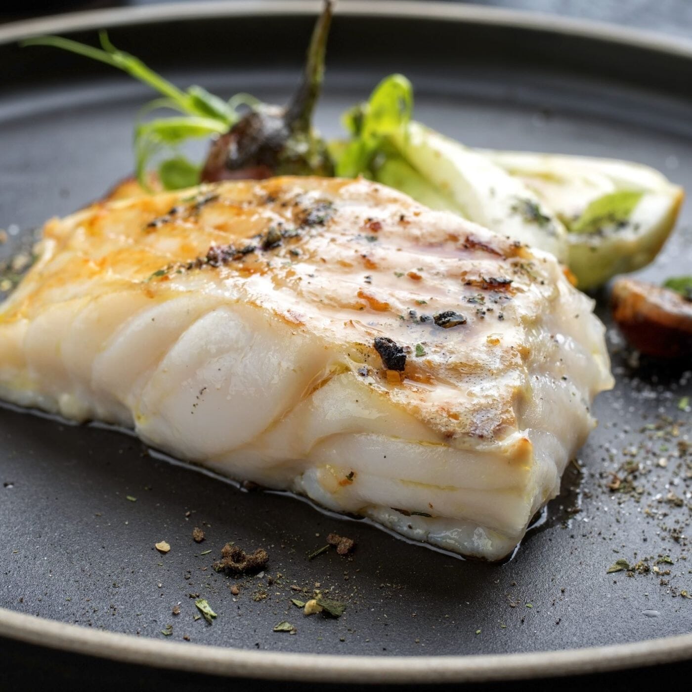 Miso Cod with Pak Choi and Sesame Seeds